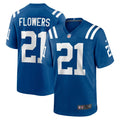 Dallis Flowers Indianapolis Colts  Game Jersey -  Royal