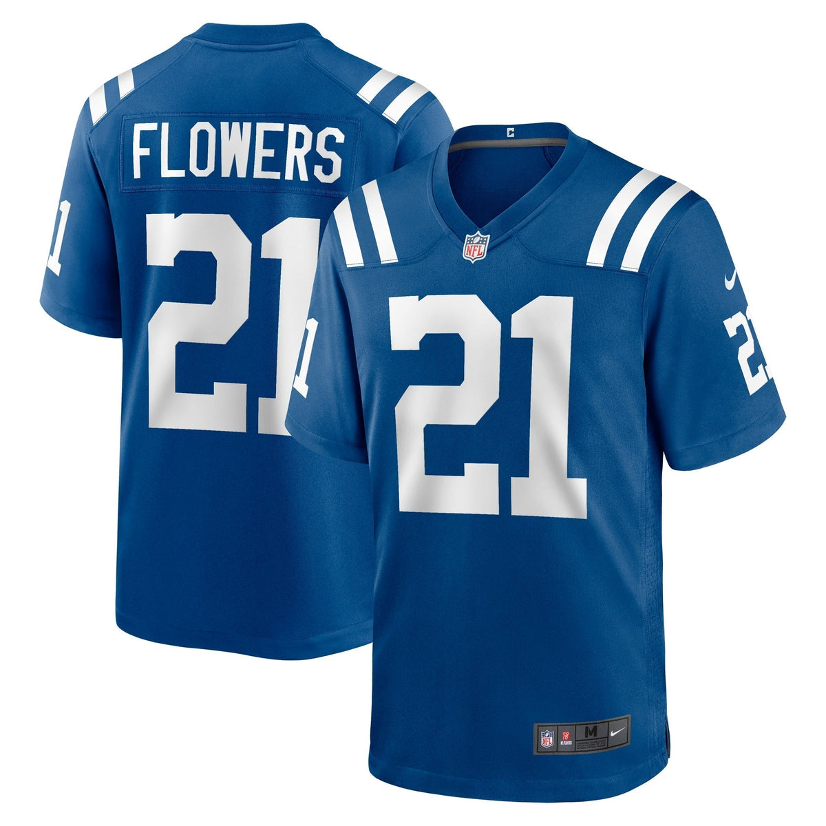 Dallis Flowers Indianapolis Colts  Game Jersey -  Royal