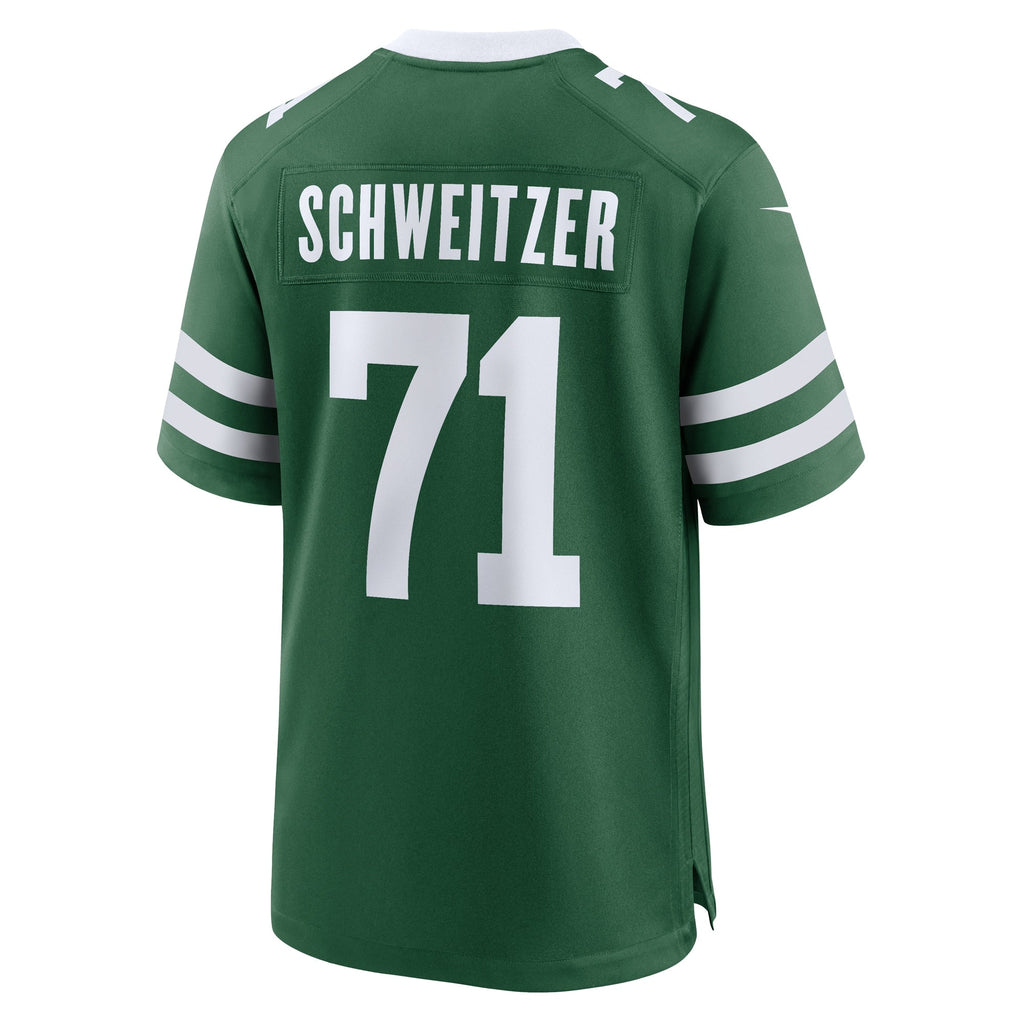 Wes Schweitzer New York Jets  Team Game Jersey - Legacy Green