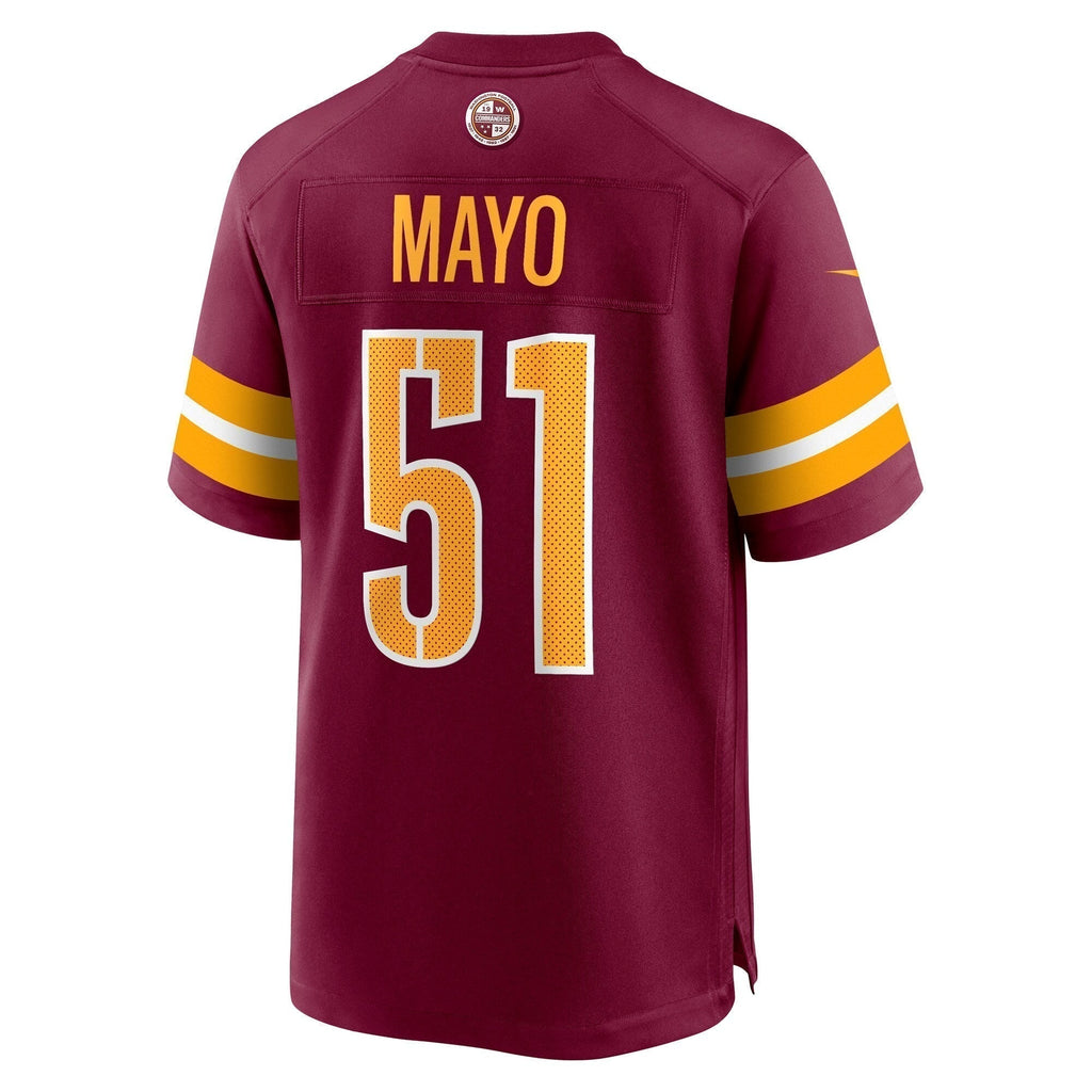 David Mayo Washington Commanders  Game   Jersey - Burgundy