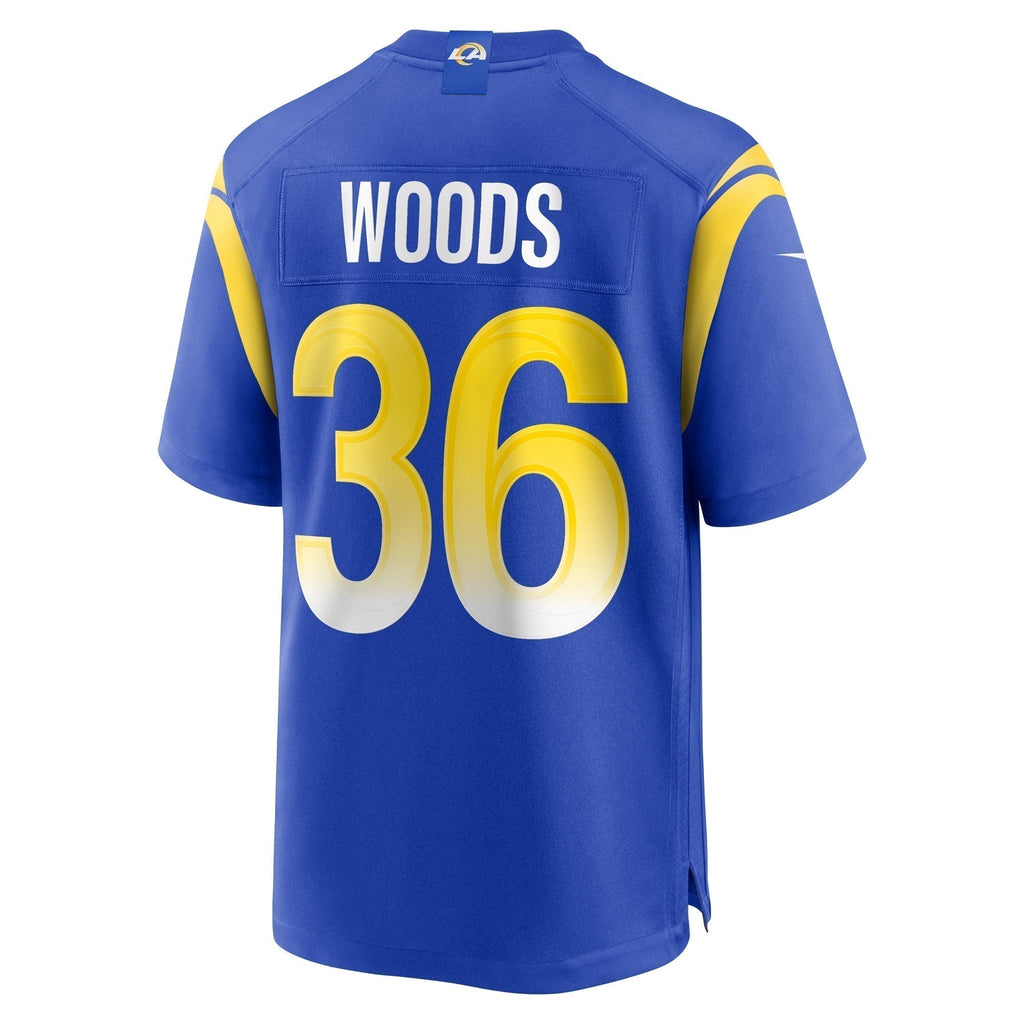 Charles Woods Los Angeles Rams  Game Jersey -  Royal