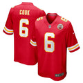 Bryan Cook Kansas City Chiefs  Game   Jersey - Red