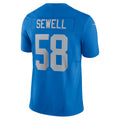 D.Lions #58 Penei Sewell Blue Vapor F.U.S.E. Alternate Limited Jersey