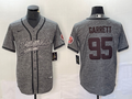 Men's Cleveland Browns Myles Garrett Gray Game Jersey Joint Edition