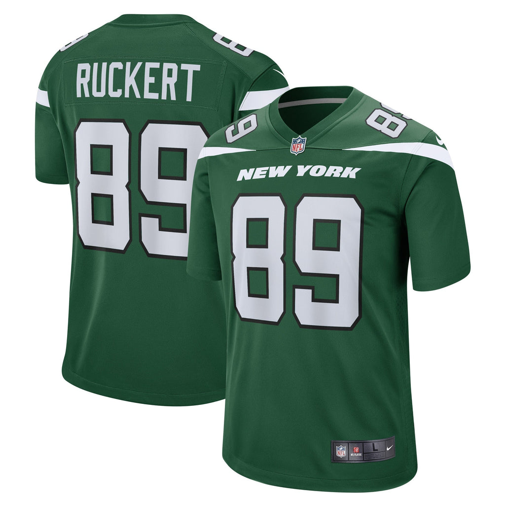 Jeremy Ruckert New York Jets  Game   Jersey - Gotham Green
