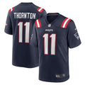 Tyquan Thornton New England Patriots  Game   Jersey - Navy