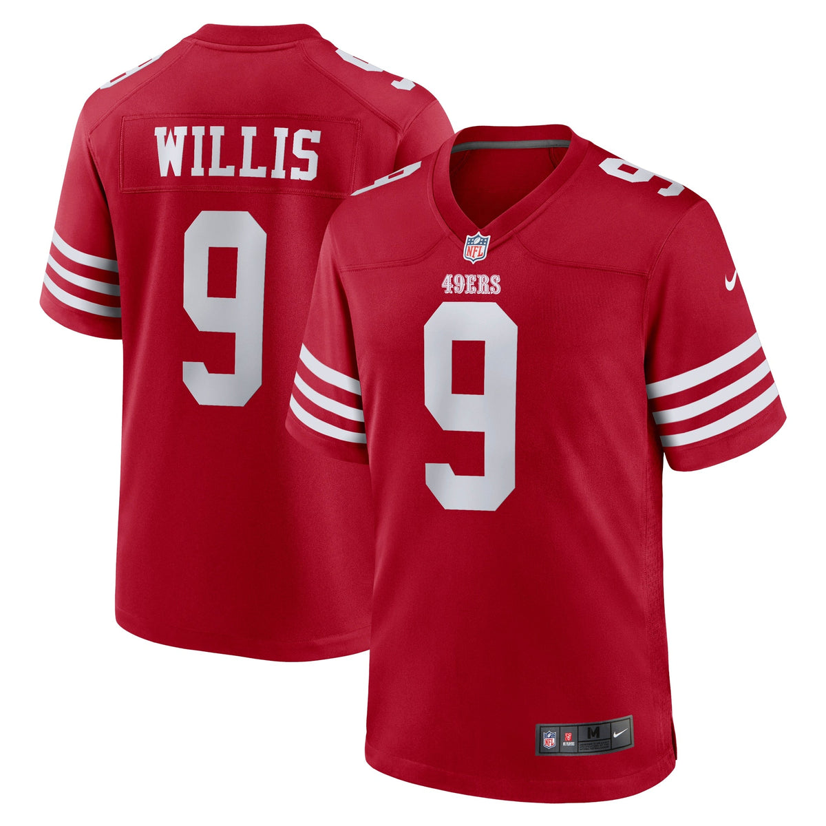 Brayden Willis San Francisco 49ers  Team Game Jersey - Scarlet