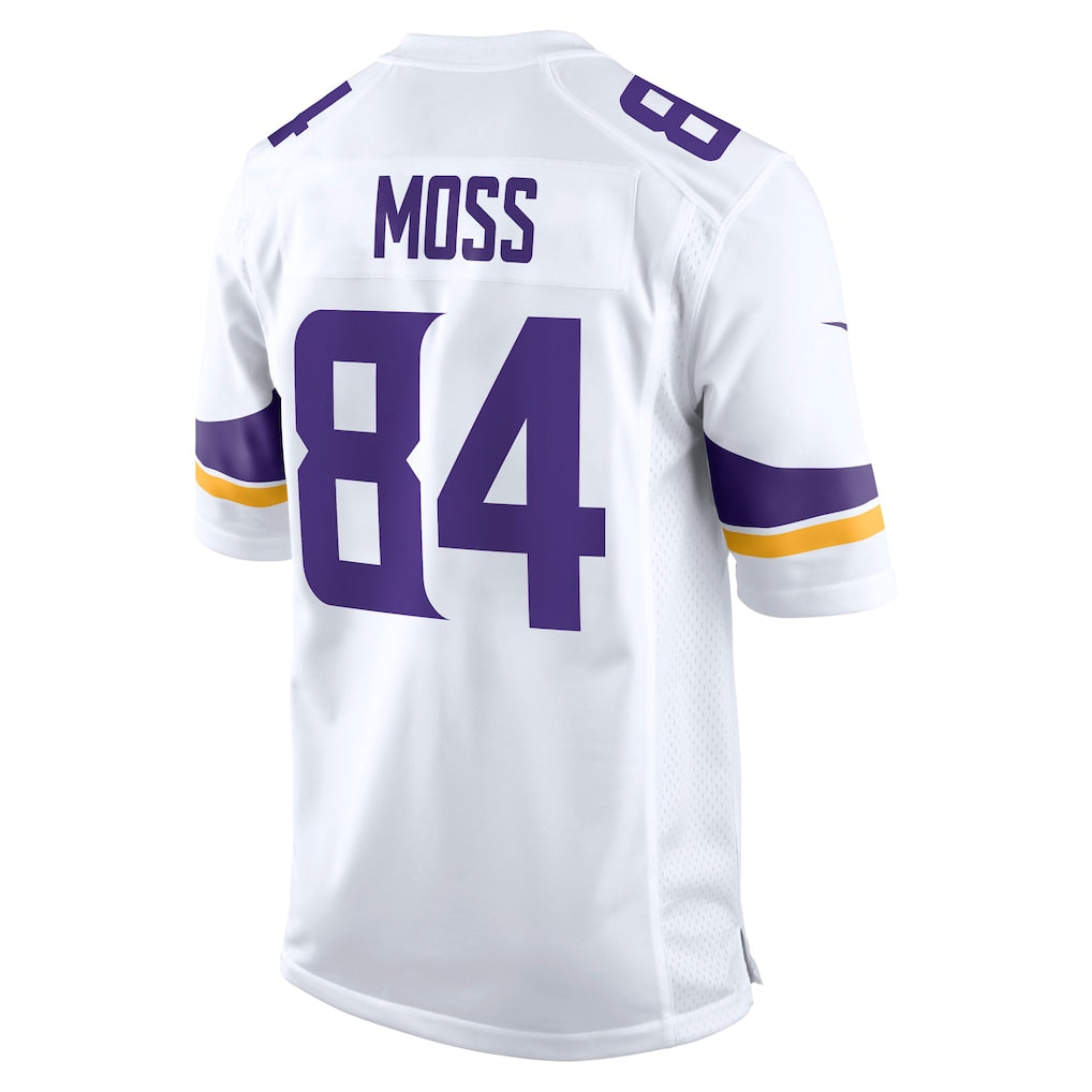 M.Vikings #84 Randy Moss White Retired Player Game Jersey