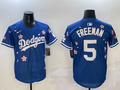 Men's Los Angeles Dodgers Freddie Freeman Royal Alternate Replica Team Jersey