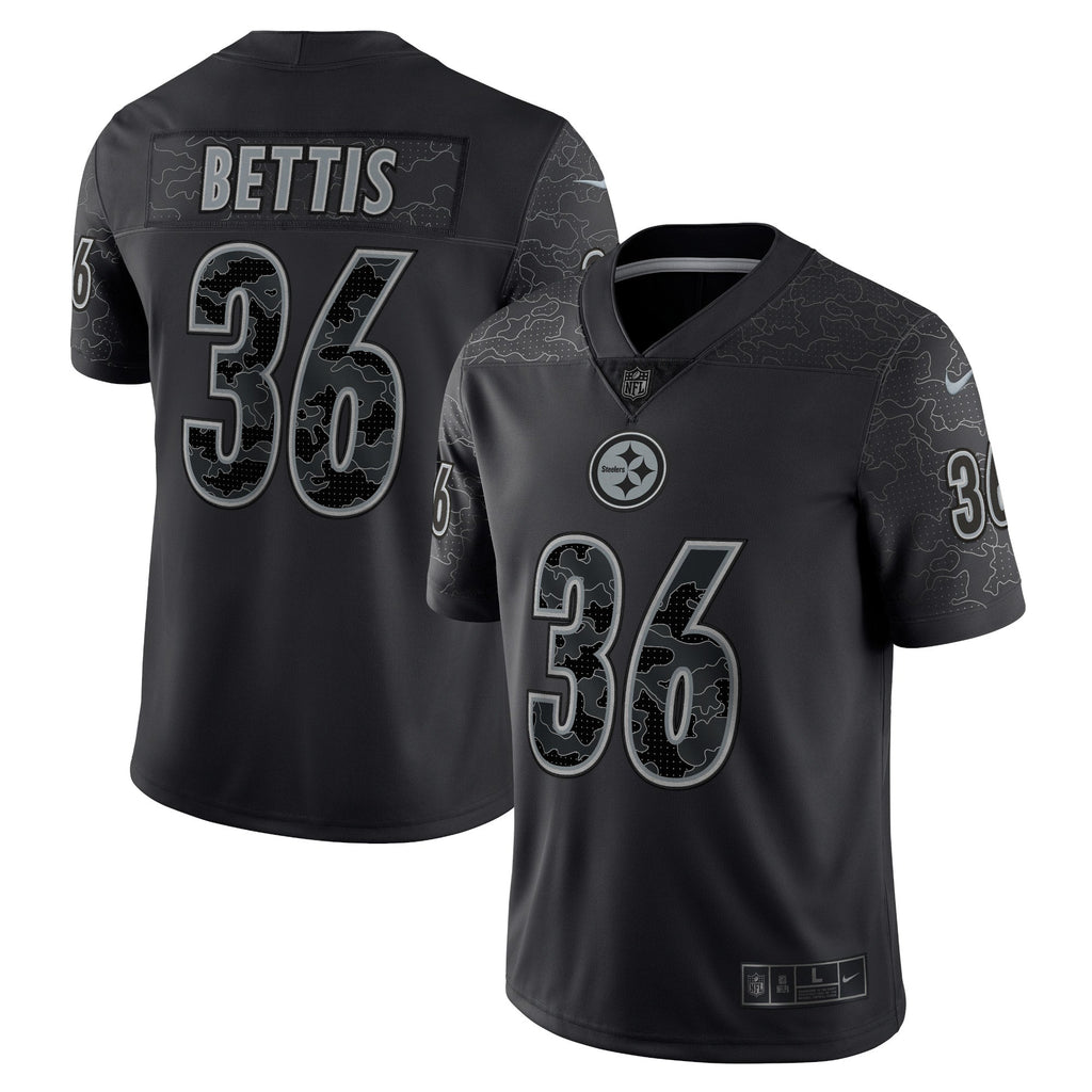 Jerome Bettis Pittsburgh Steelers  Retired   RFLCTV Limited Jersey - Black