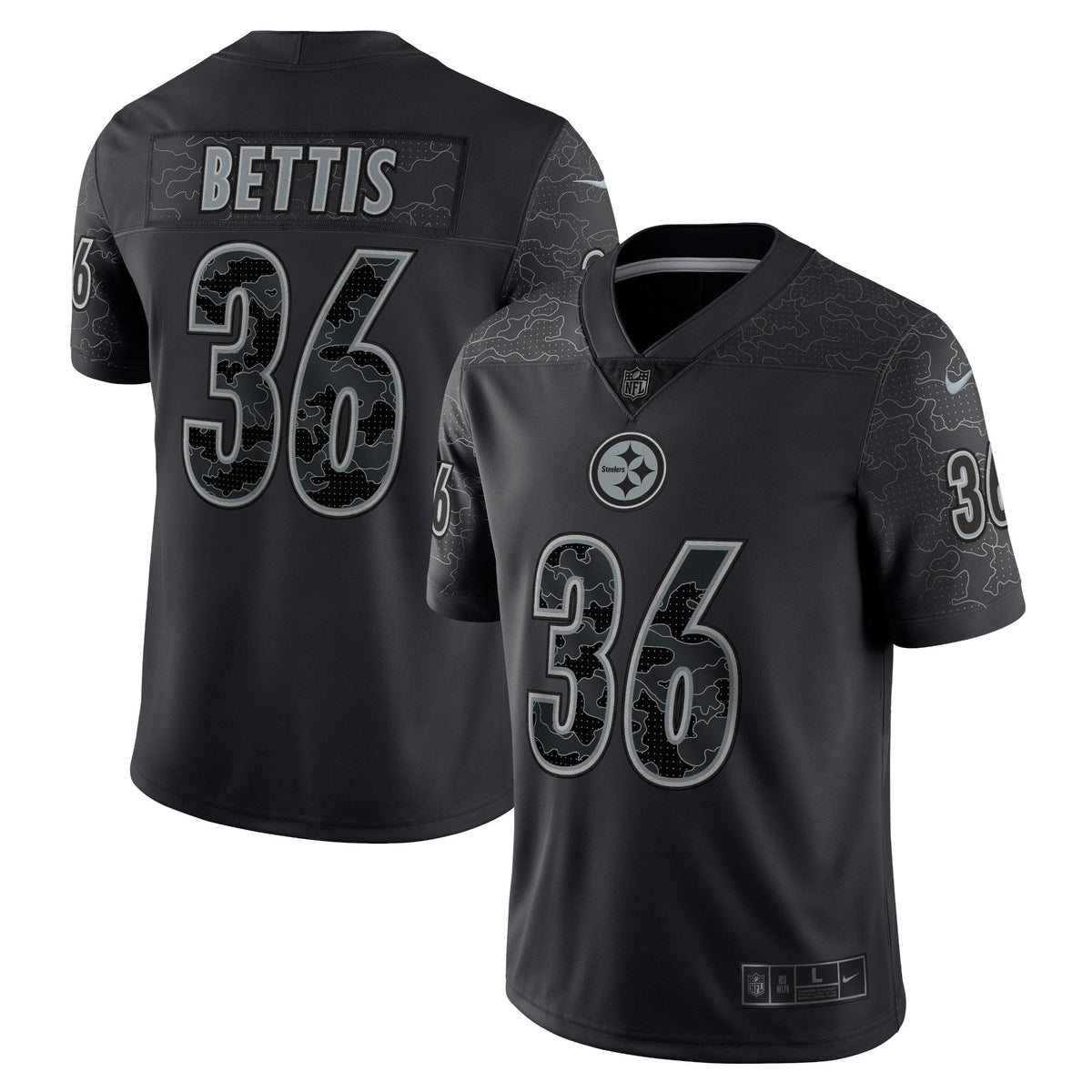 Jerome Bettis Pittsburgh Steelers  Retired   RFLCTV Limited Jersey - Black