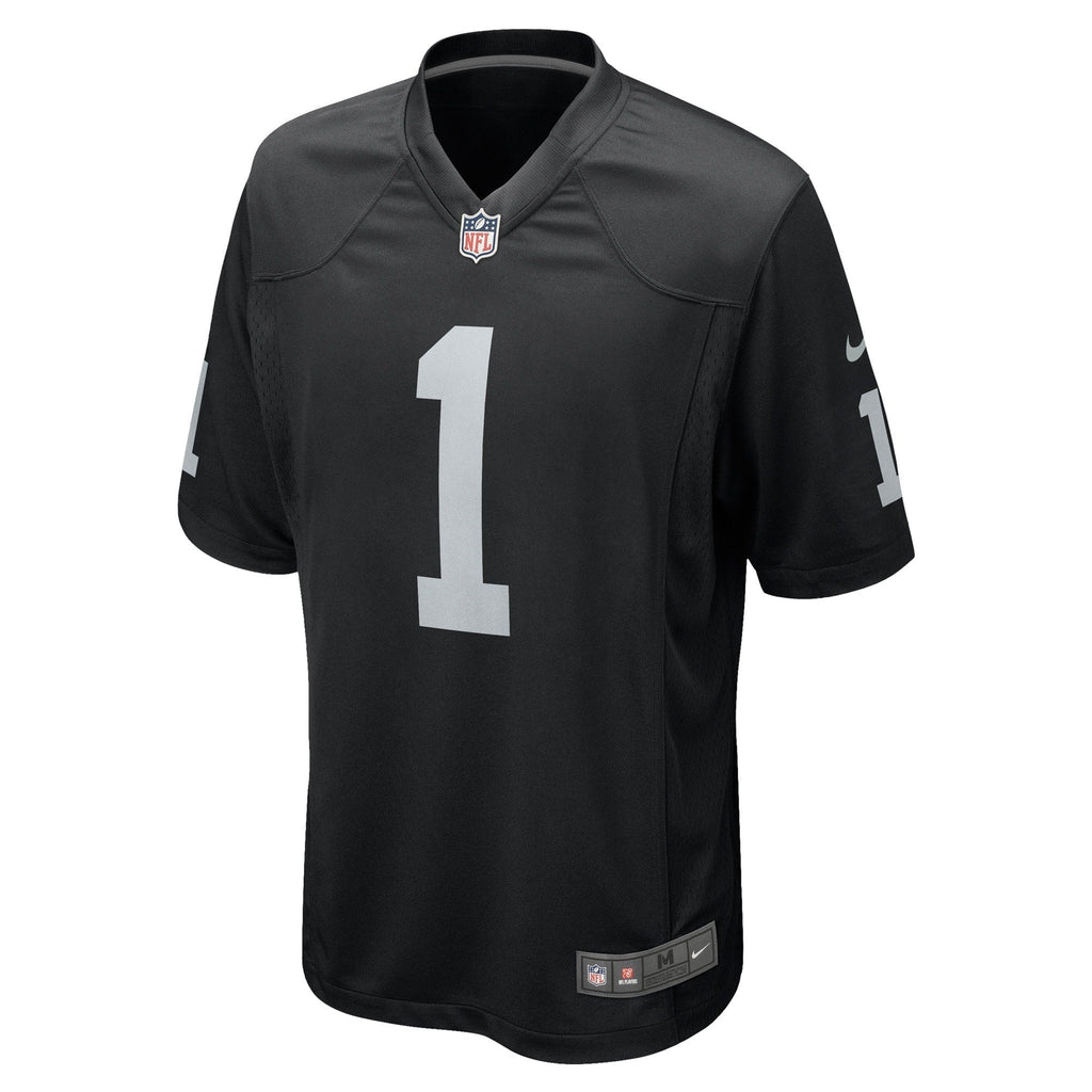 Number 1 Groom Las Vegas Raiders  Game Jersey - Black