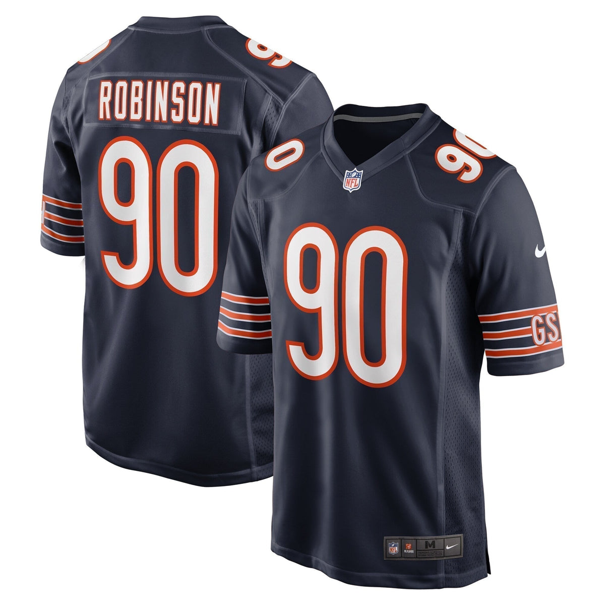 Dominique Robinson Chicago Bears  Game Jersey -  Navy