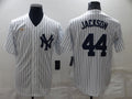 Men's New York Yankees Reggie Jackson #44 White Replica Baseball Jersey1