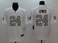 Men's Las Vegas Raiders Marshawn Lynch White Game Player Jersey