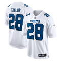 Men's Indianapolis Colts Jonathan Taylor  White Fashion Game Jersey