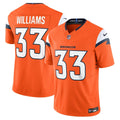 Javonte Williams Denver Broncos  Mile High Collection Vapor F.U.S.E. Limited Jersey - Orange