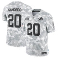Barry Sanders Detroit Lions  2024 Salute to Service Retired   Limited Jersey - Arctic Camo