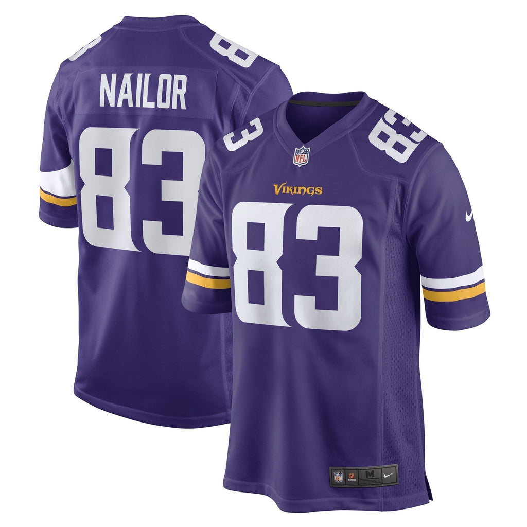 Jalen Nailor Minnesota Vikings  Game   Jersey - Purple