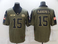 Men's Kansas City Chiefs Patrick Mahomes Brown Player Game Jersey