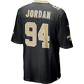 NO.Saints #94 Cameron Jordan Black Game Jersey