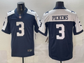 Men's Dallas Cowboys George Pickens #3 Navy Alternate Game Team Jersey