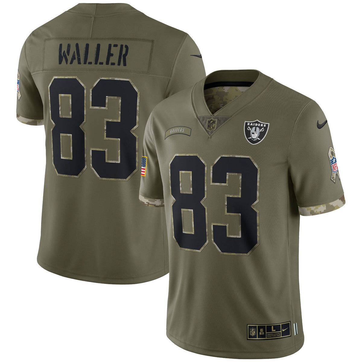 Darren Waller Las Vegas Raiders  Salute To Service Limited Jersey - Olive