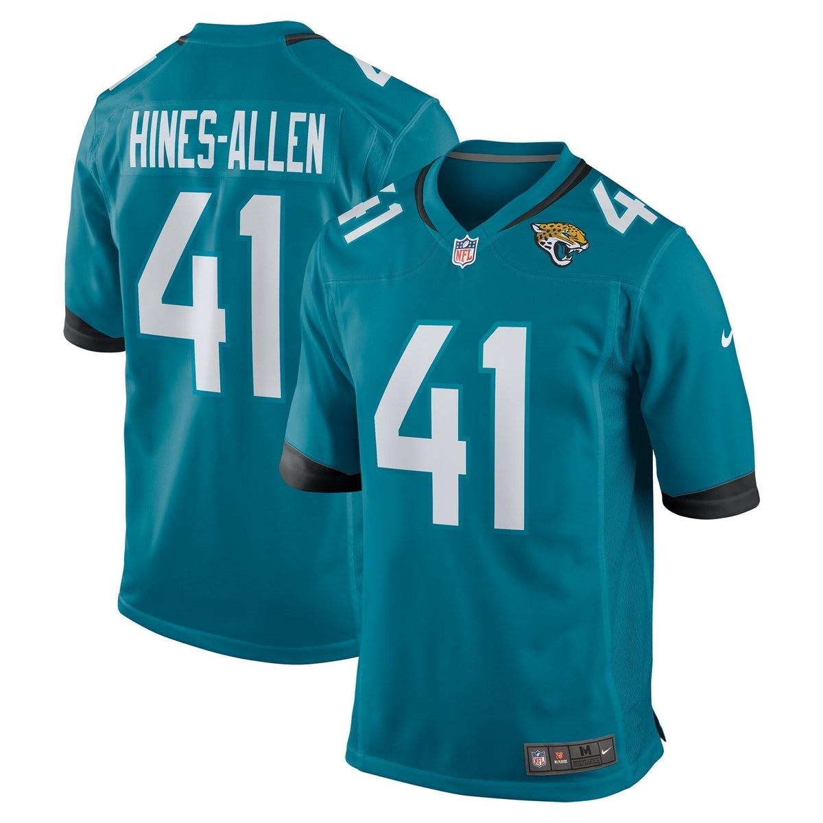 Josh Hines-Allen Jacksonville Jaguars    Game Jersey - Teal