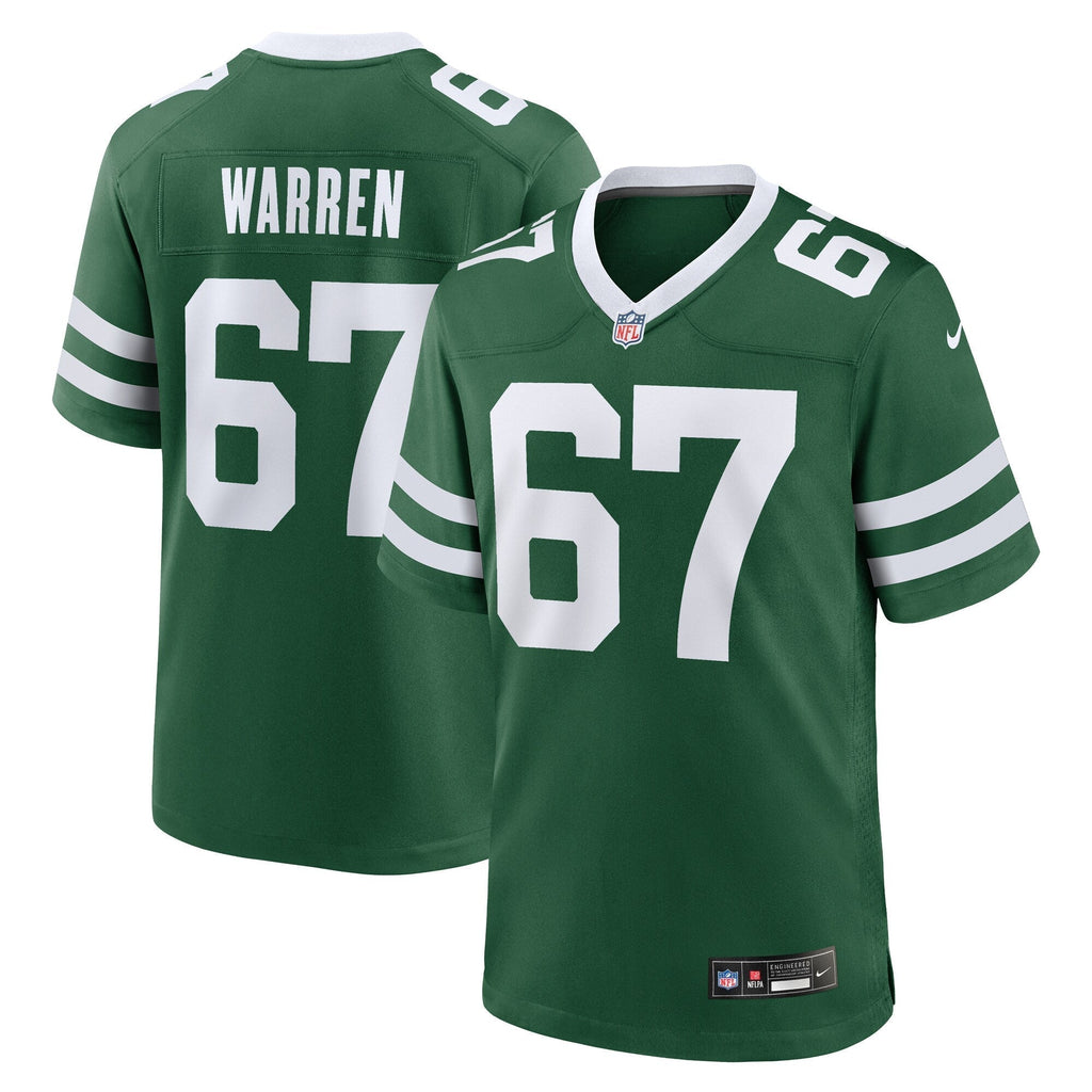 Carter Warren New York Jets  Team Game Jersey - Legacy Green