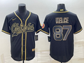 Men's Kansas City Chiefs Travis Kelce Black Player Jersey Joint Edition