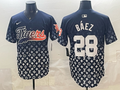 Men's Detroit Tigers Javier Baez #28 Navy Game Player Jersey