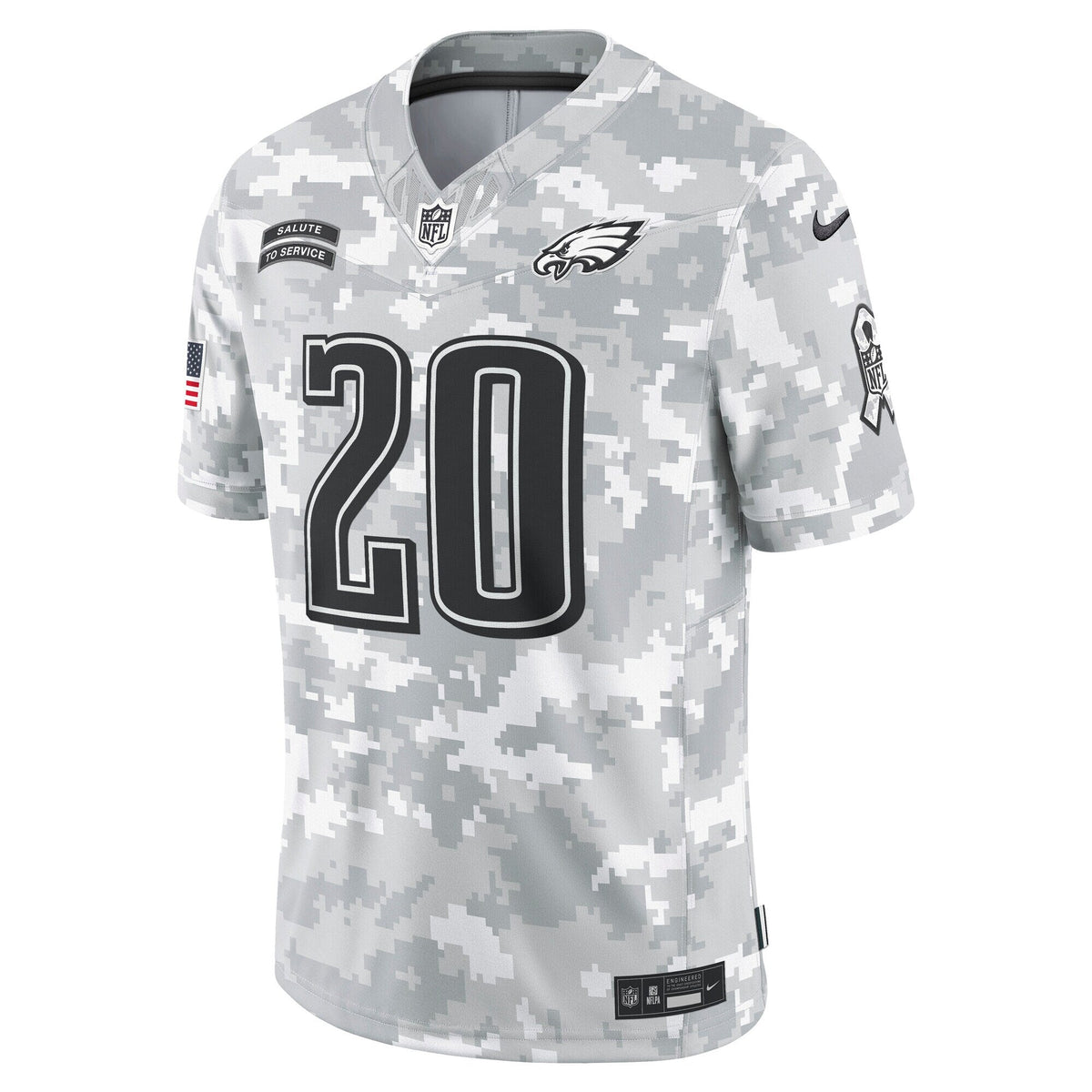 Brian Dawkins Philadelphia Eagles  2024 Salute to Service Retired   Limited Jersey - Arctic Camo