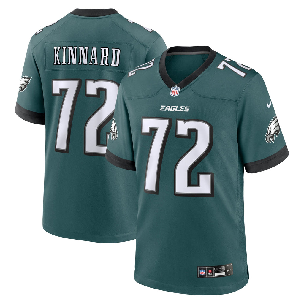 Darian Kinnard Philadelphia Eagles  Team Game Jersey - Midnight Green