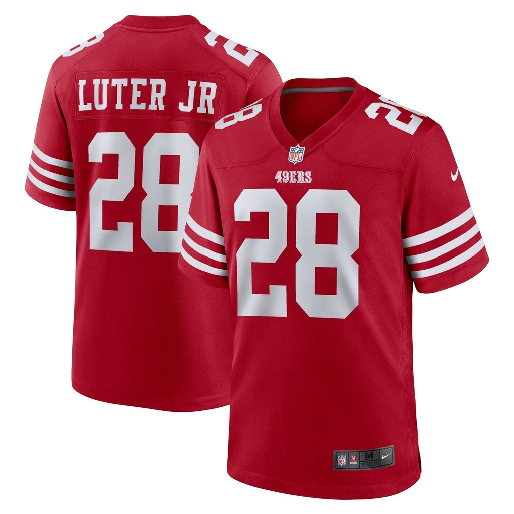 Darrell Luter Jr. San Francisco 49ers   Game Jersey -  Scarlet