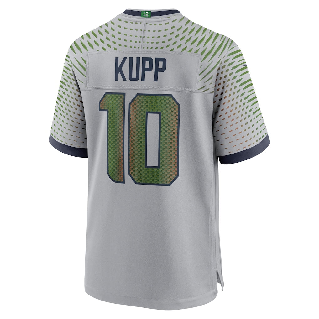 S.Seahawks #10 Cooper Kupp Wolf Gray 2025 Rivalries Collection Game Jersey