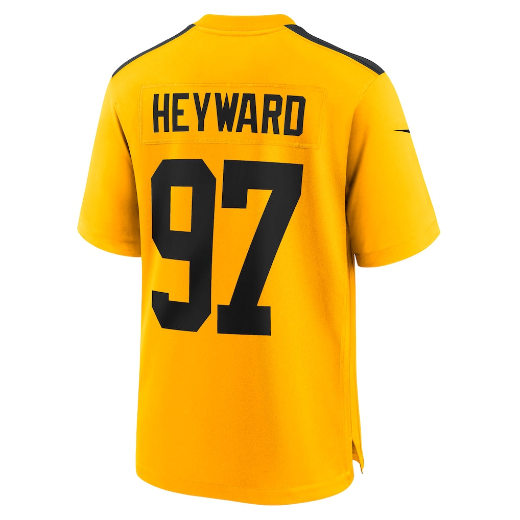 P.Steelers #97 Cameron Heyward Gold Alternate 1933 Throwback Game Jersey