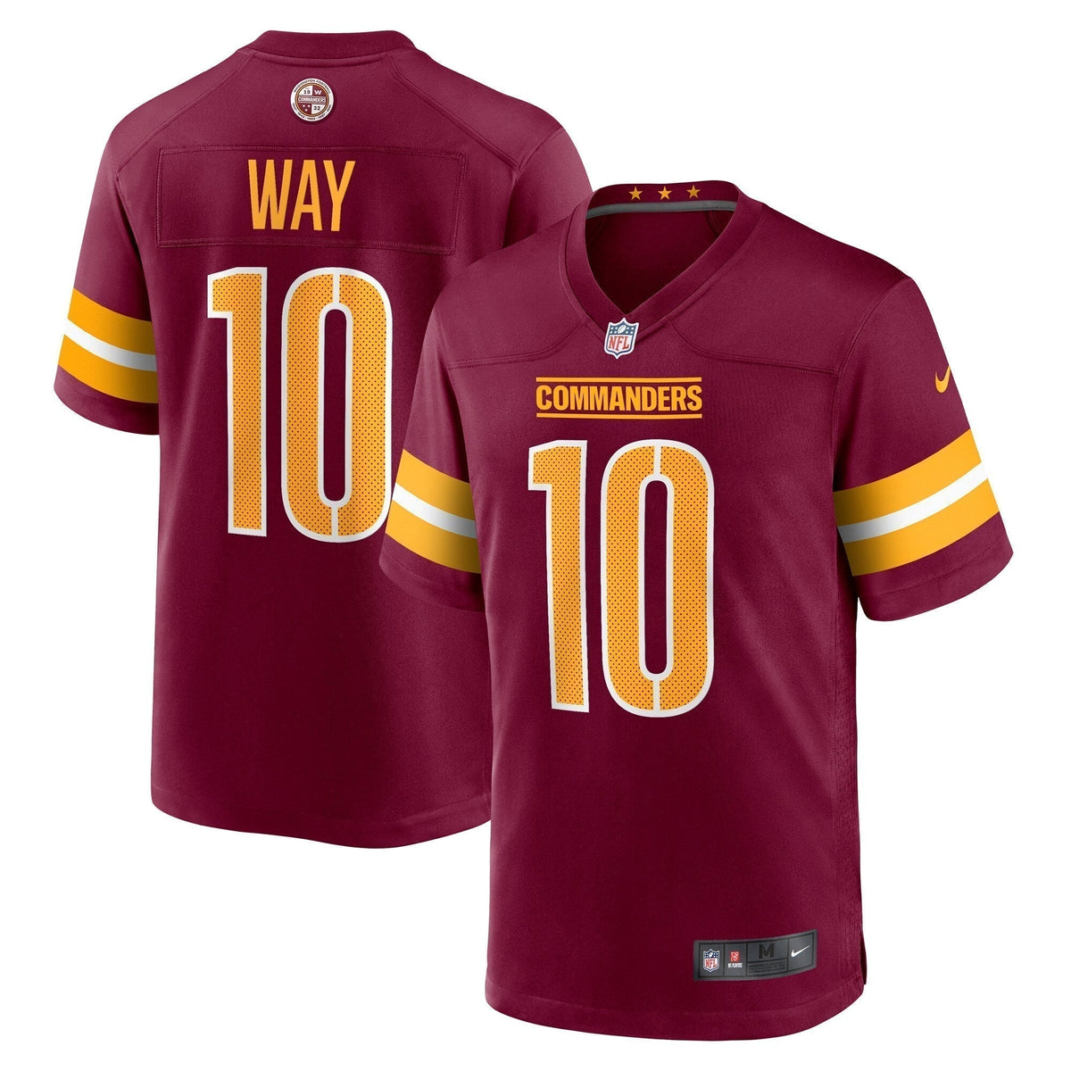 Tress Way Washington Commanders   Game Jersey -  Burgundy