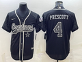 Men's Dallas Cowboys Dak Prescott Black RFLCTV Limited Jersey Joint Edition