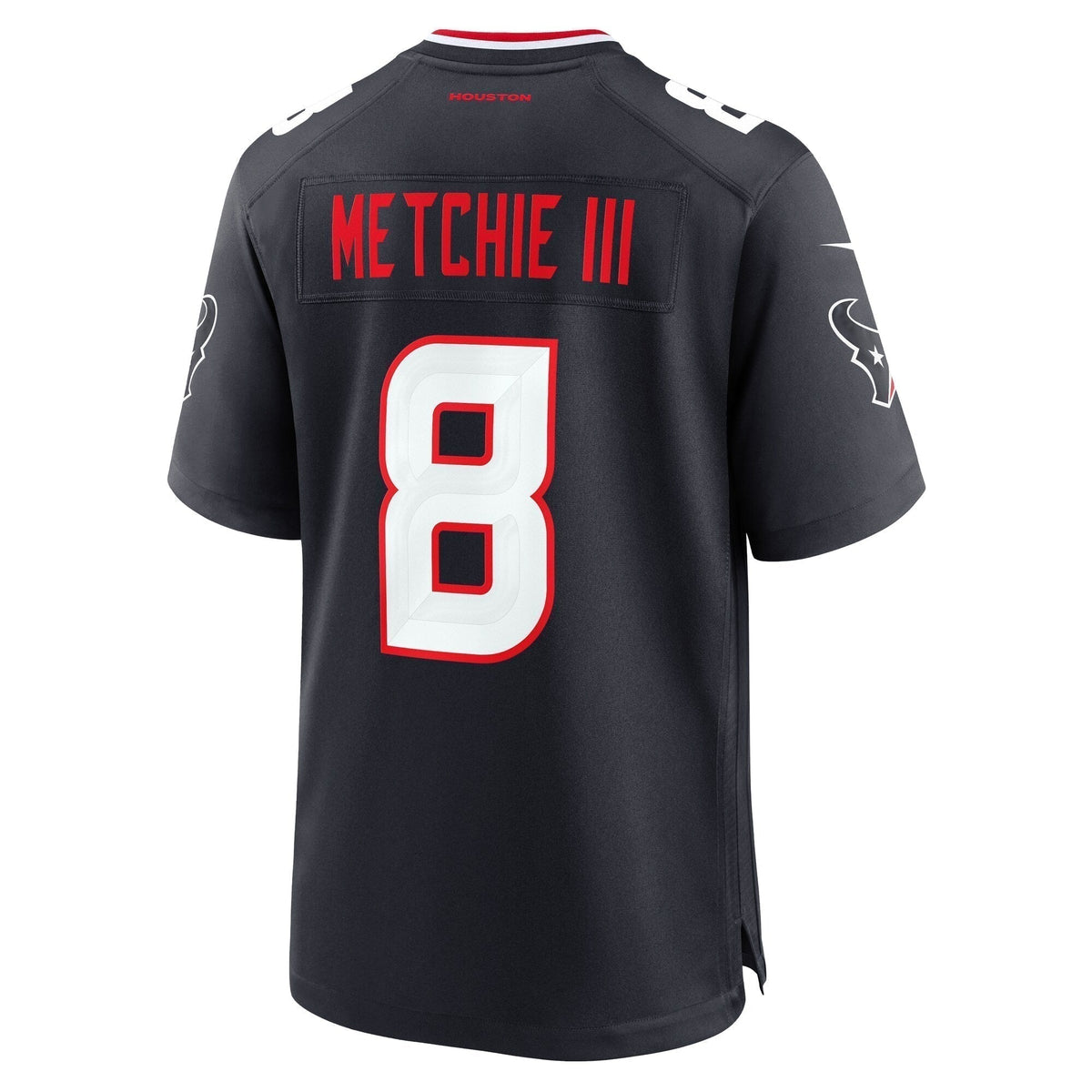 John Metchie III Houston Texans  Team Game Jersey -  Navy