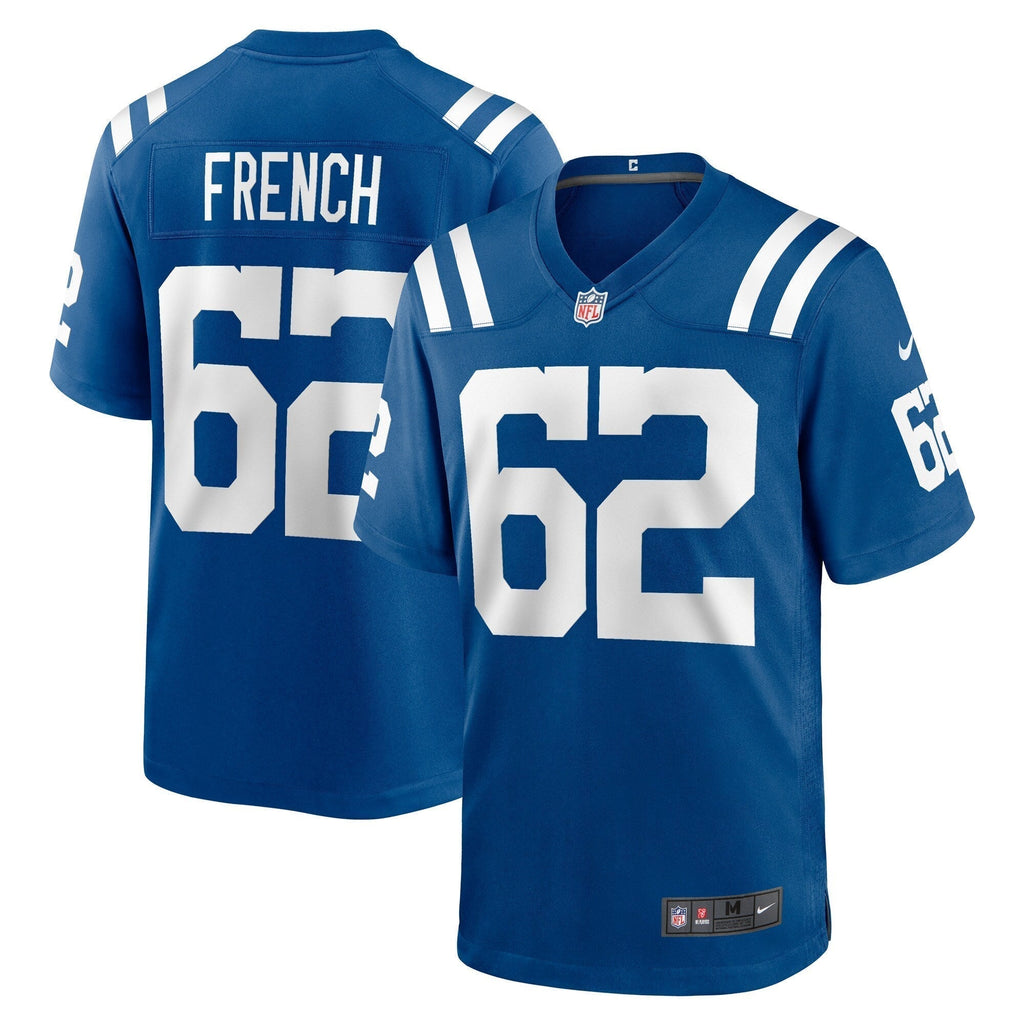 Wesley French Indianapolis Colts  Game   Jersey - Royal