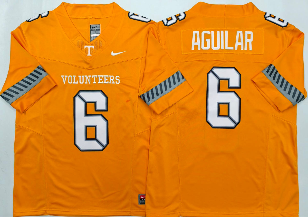 Men's Tennessee Volunteers Joey Aguilar Orange Player Jersey
