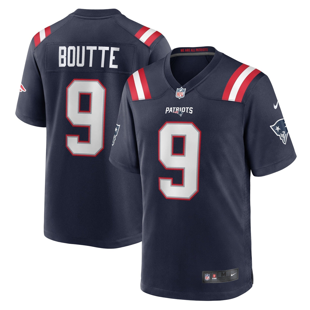Kayshon Boutte New England Patriots   Game Jersey -  Navy