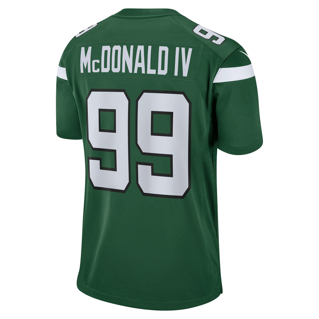 Will McDonald IV New York Jets   Game Jersey - Gotham Green