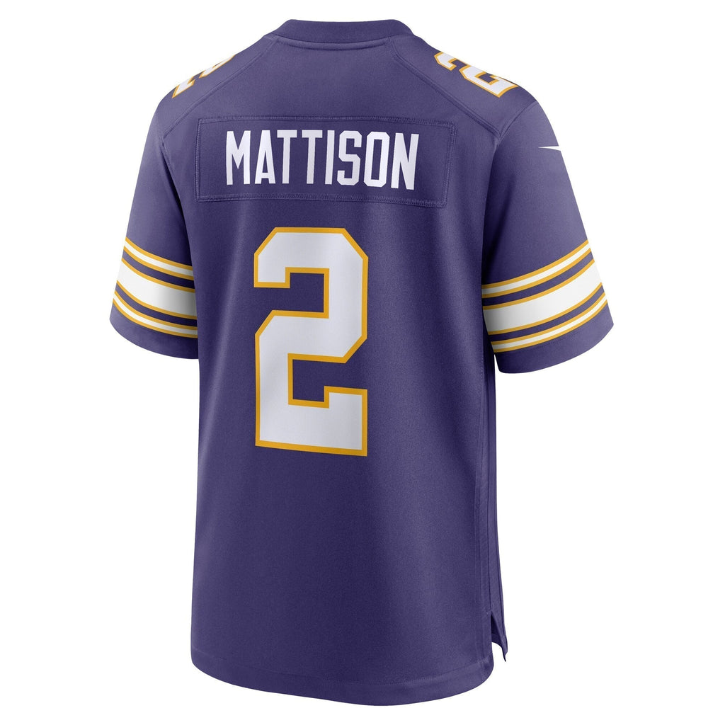 Alexander Mattison Minnesota Vikings  Classic   Game Jersey - Purple