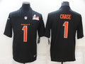 Men's Cincinnati Bengals Ja'Marr Chase #1 Black Player Game Jersey2