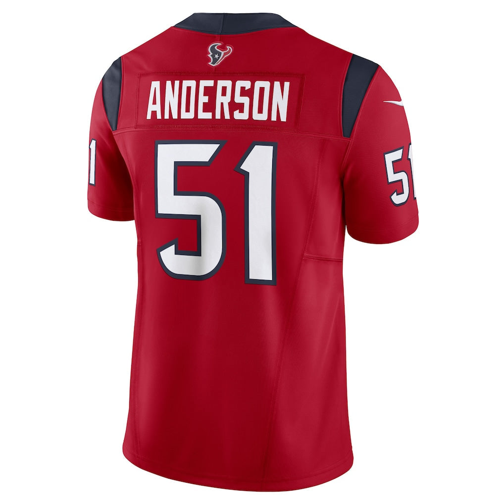 H.Texans #51 Will Anderson Jr. Red Vapor F.U.S.E. Limited Jersey