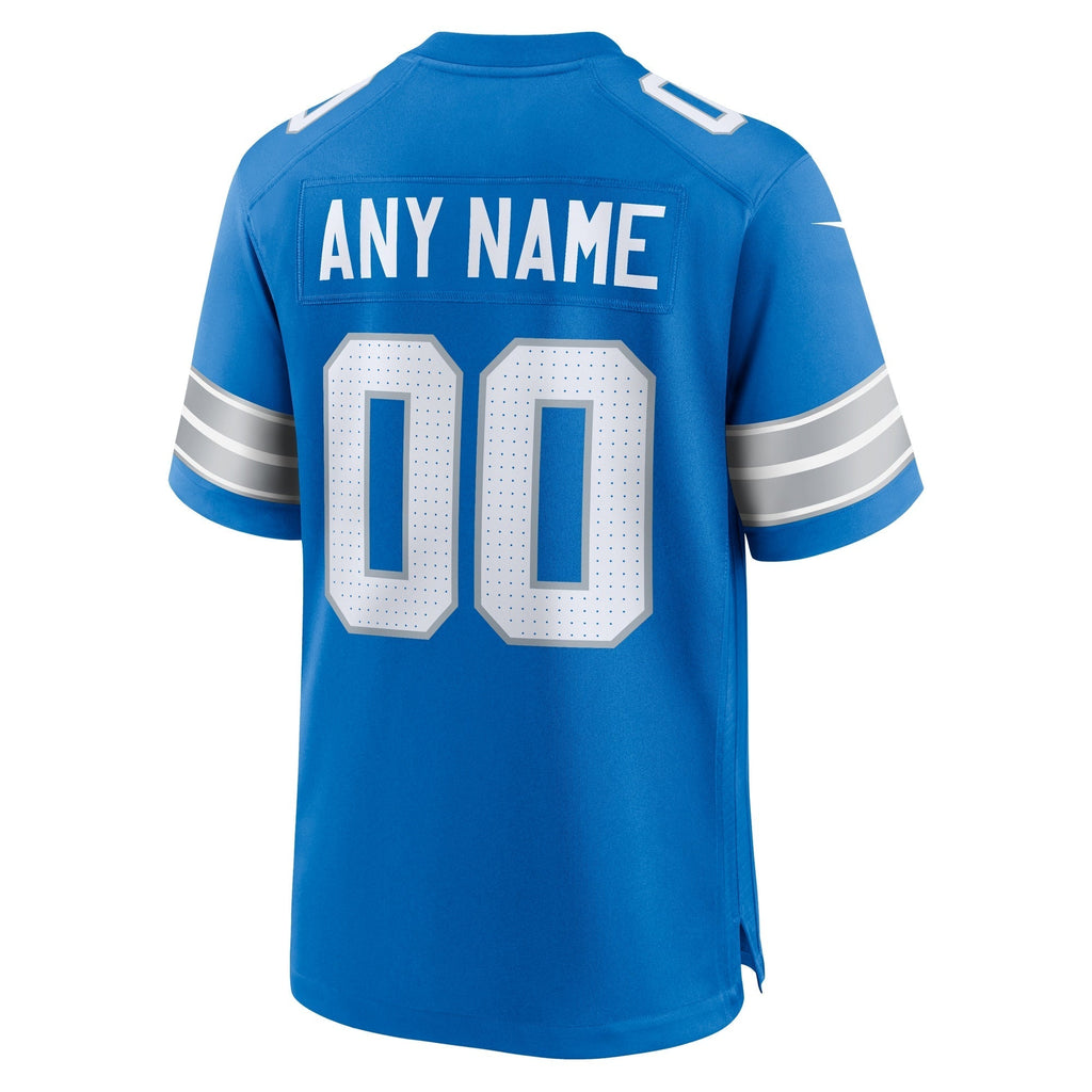 Detroit Lions  Custom Game Jersey - Blue