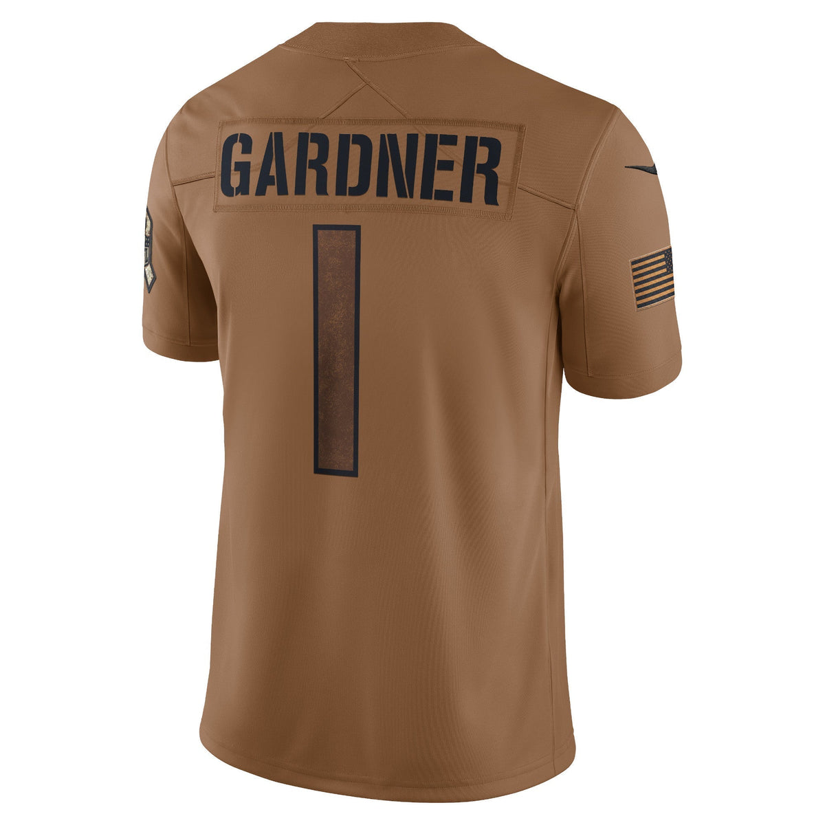 Ahmad Sauce Gardner New York Jets  Salute To Service Limited Jersey - Brown
