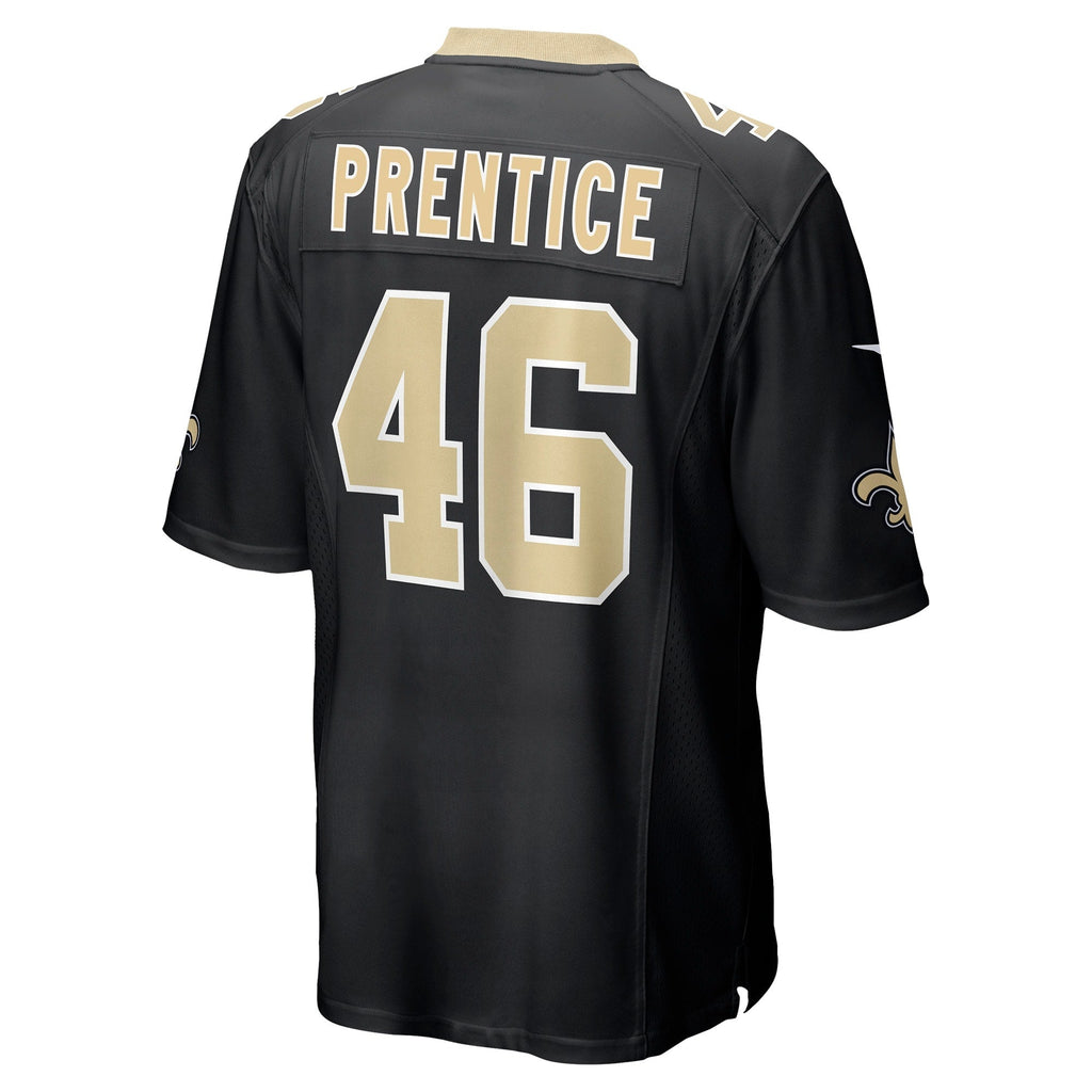 Adam Prentice New Orleans Saints  Game   Jersey - Black