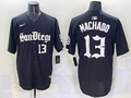 Men's San Diego Padres Manny Machado Black Game Player Jersey